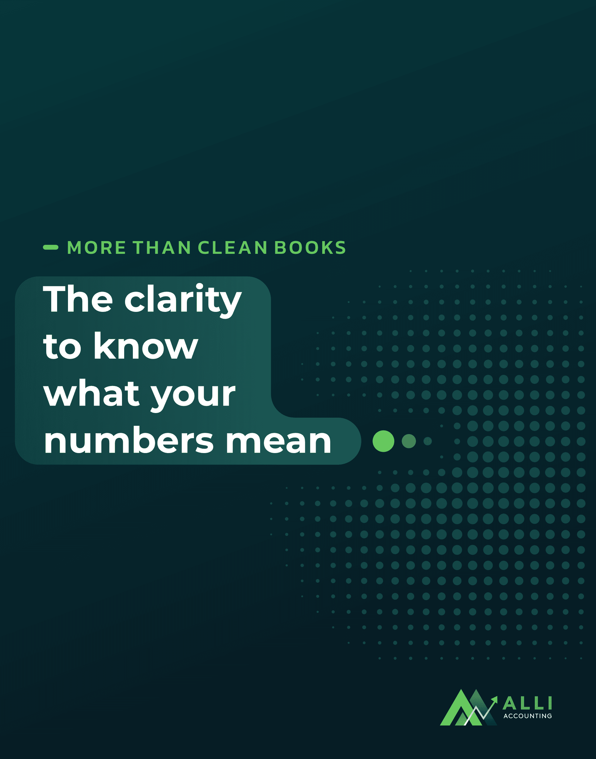 The clarity to know what your numbers mean