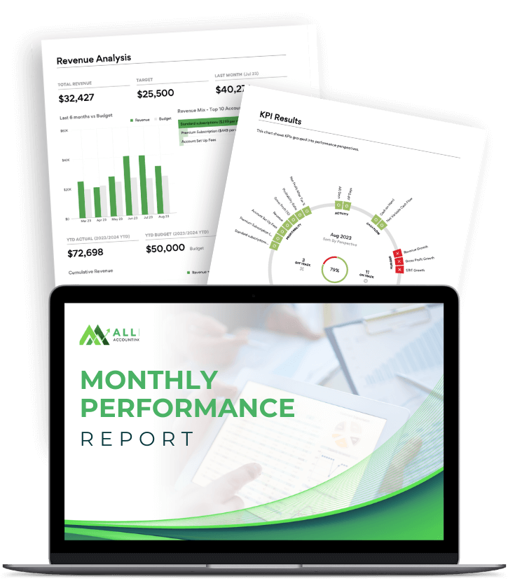 a mockup of cfo guide about financial strategy